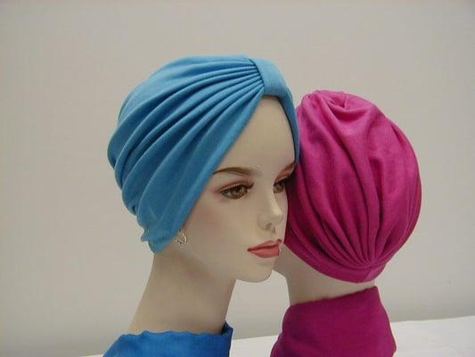 Interlock Knit Turban,  Stretches for comfort.  Available in a large assortment of colors