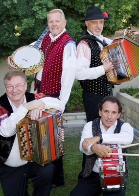 Fred Mlakar of Irvine, CA is leader of the Oberkrainers, a popular band at Slovene Hall.