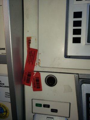 dirt business, shady doings.....dont use ur atm here!