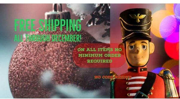 Free shipping December