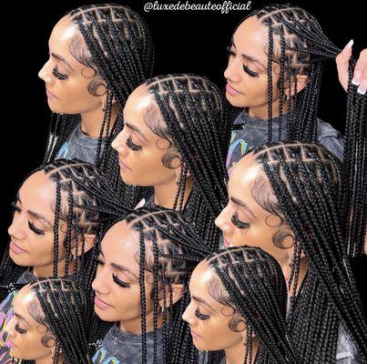 SMALL MEDIUM KNOTLESS BRAIDS