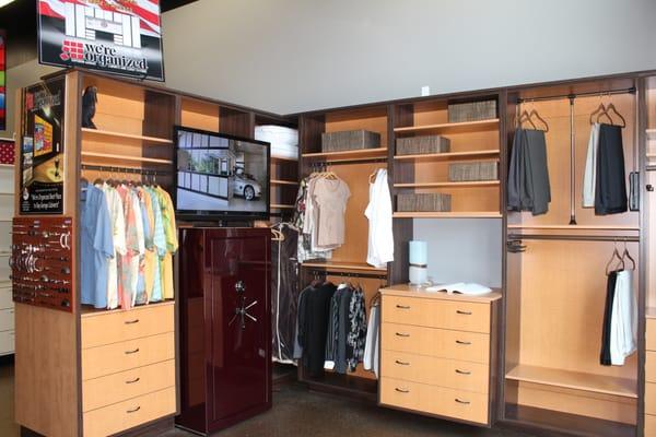 Visit us to see available closet options and more way to get the most out of your storage!