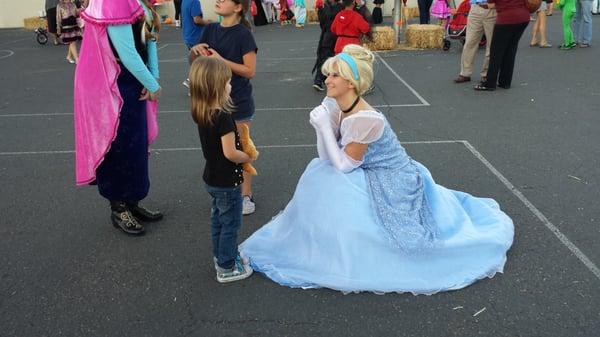 The Ella, the princess of Cinders, at The Los Pen Elementary school harvest festival!