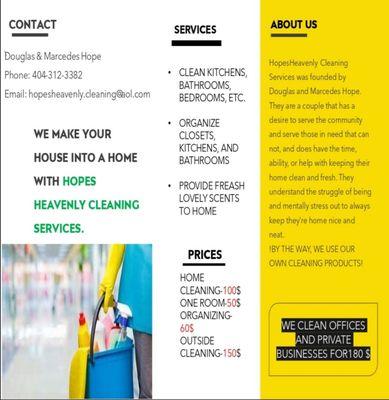 Hopes Heavenly Cleaning Services