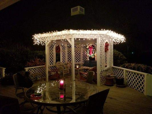 Gazebo on large back deck