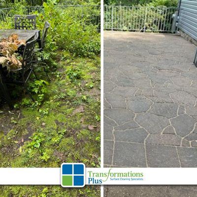 Our paver refresh service can make your patio look brand new! Our service includes pressure wash, re-sand and seal.