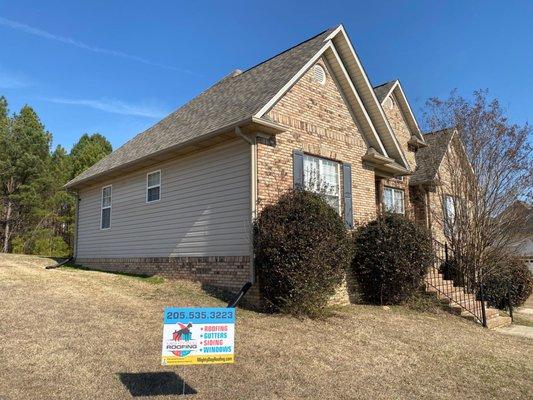 New roof installation in Trussville, AL.