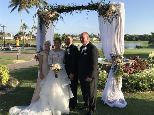 Wedding Ceremony at Wycliffe Country Club, Lake Worth