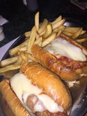 Paul's world famous Chicken Parm Sub