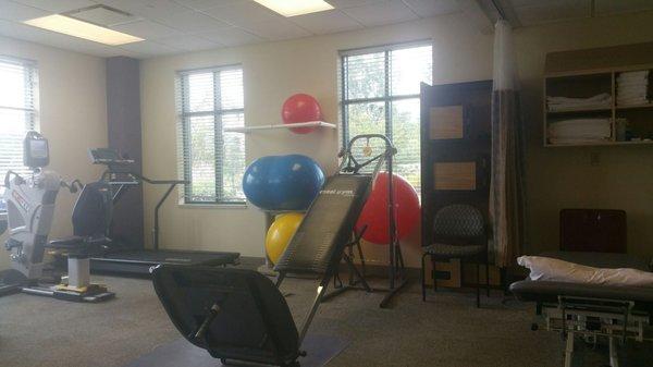 Physical therapy room at Loyola Medical Center in Homer Glen, IL.