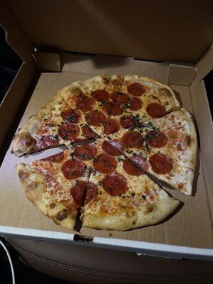 Pepperoni Hot Honey pizza