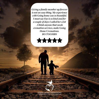 We have all 5 star reviews on our Cremation Services.