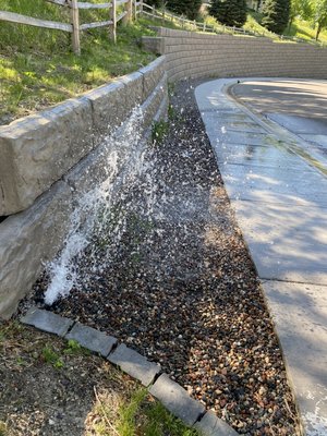 Leaks do more than waste water, they can cause severe erosion damaging retaining walls, washing away your yard, and your homes foundation