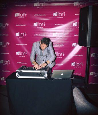 Prism Events at Aloft Hotel creating an upscale lounge atmosphere