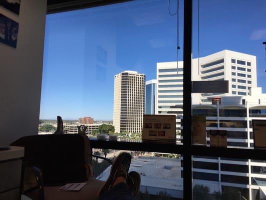 View from one of the dental chairs