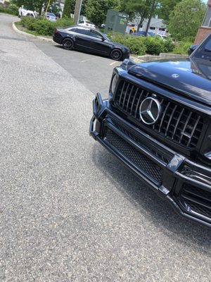 Mercedes G63 AMG and Audi A4 in for repairs