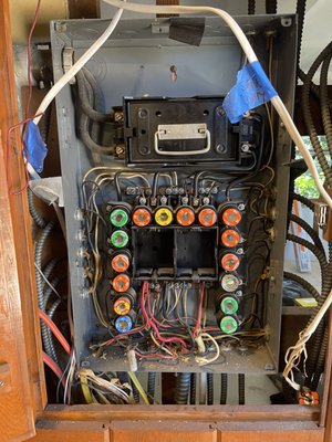 Old fuse panel replaced by GTZ Electric 

ALEXANDRIA VA