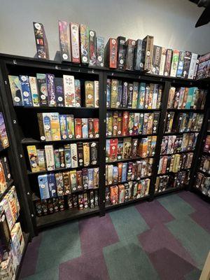 Board games for rent.