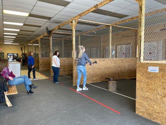 Ax throwing area