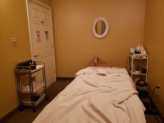 Peaceful, clean, and cozy treatment room