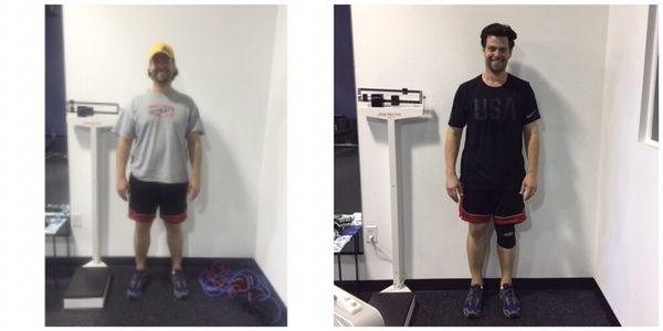 Clients are CHANGING!  Jonathan has lost OVER 30lbs!