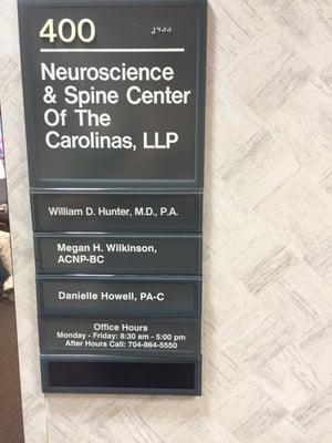 Neuroscience & Spine Center of the Carolinas PA