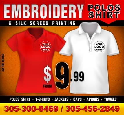 Embroidery/ Bordado from $9.99