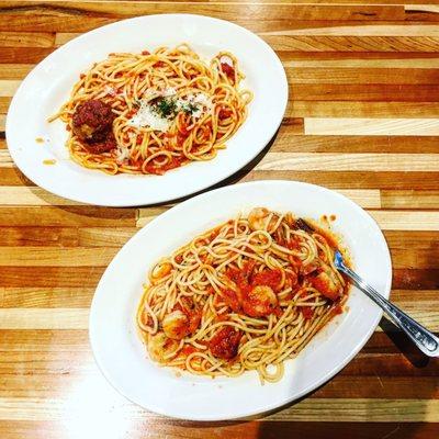 Fra diavolo and arrabbiata