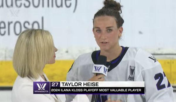 Taylor Heise. MVP of the playoffs.