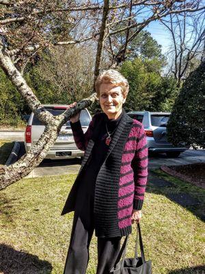 MJ's Aunt Sue with her lovely new do!