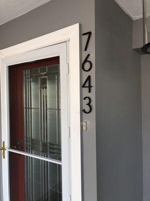 Updating house numbers to this more modern look.