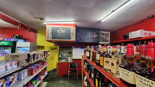 View of Kitchen and Order Area in Back