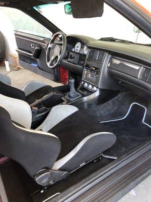 Audi S2 interior. Vacuum.