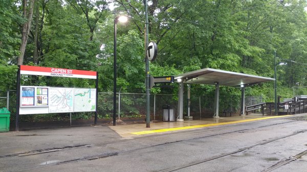 Platform at Capen Street station