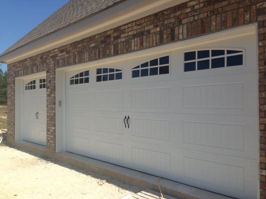 New Construction Garage Door Installation in Covington.