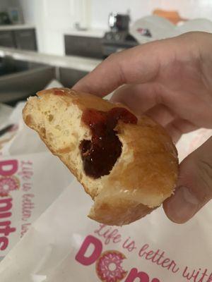 Strawberry Filled Donut