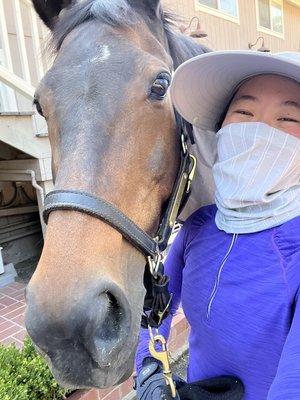 Me with Ellie, my favorite lesson horse