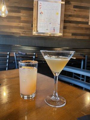 SMOKED CHILI PALOMA and FIG - N - TINI