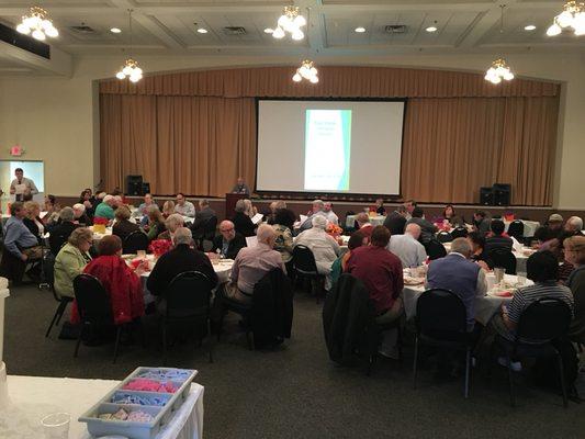 Lunch in our Great Hall after church on Sunday