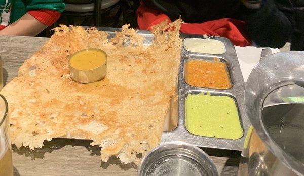 Rava Dosa Dinner