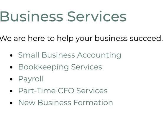 We help small businesses with setting up, maintaining, reviewing and enhancing the accounting systems.