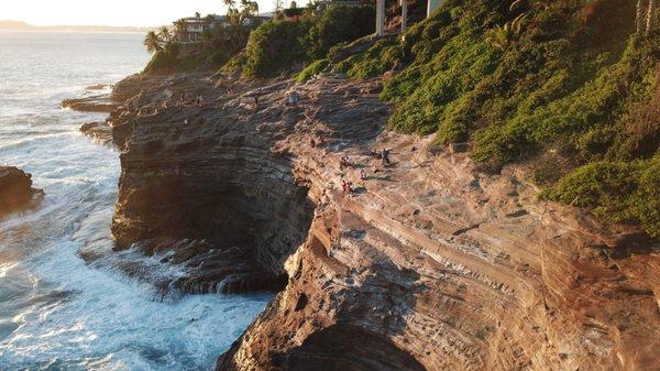 Sea cliffs