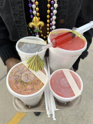 Mardi Gras Mambo, Lethal Injection, Blue Bayou, Strawberry Colada