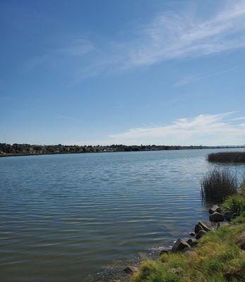 A view of Moses Lake itself.