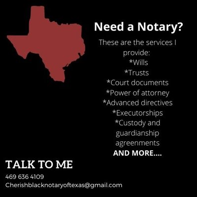 Cherish Black's Mobile Notary & Loan Signing Services