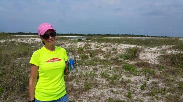 Taking a break from volunteering with the National Park Service! Beach cleanup and non-native invasive sweet clover removal at Fort Matanzas