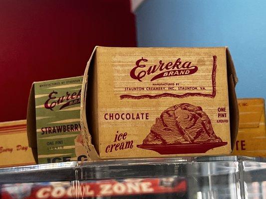 Vintage ice cream boxes