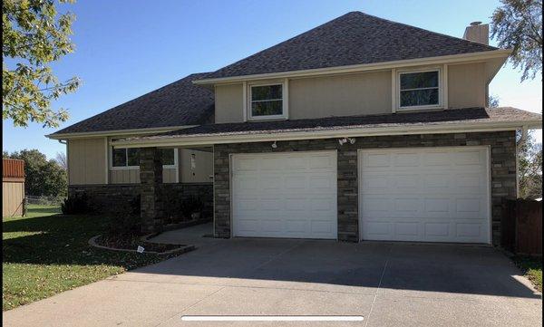 After. New Versetta Stone siding was installed on this beautiful property.