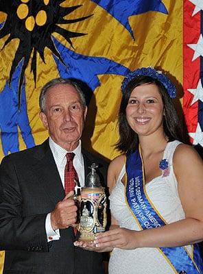 Miss German-America with Mayor Bloomberg.