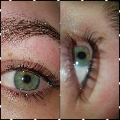 Lashlift and tint eye opener.